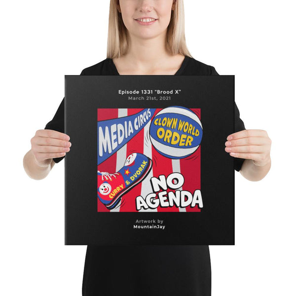 NO AGENDA 1331 - customizable canvas cover art