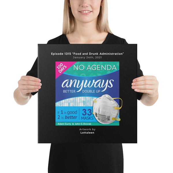NO AGENDA 1315 - customizable canvas cover art