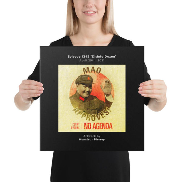 NO AGENDA 1342 - customizable canvas cover art