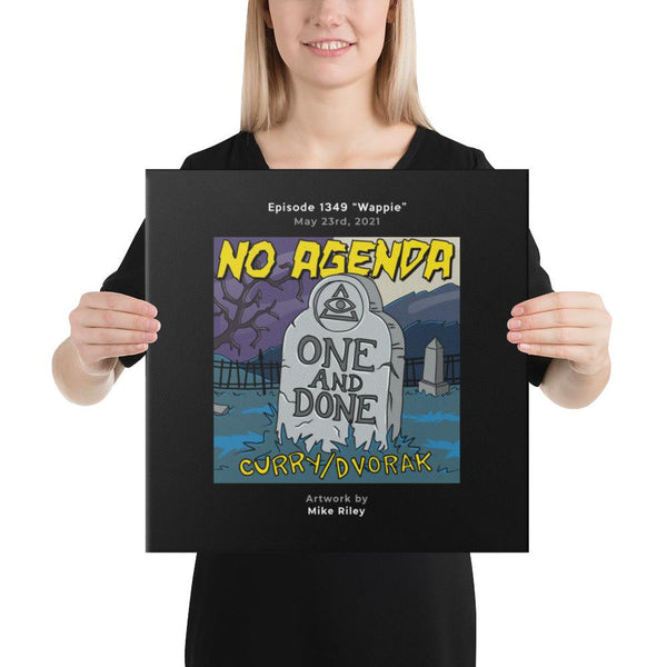 NO AGENDA 1349 - customizable canvas cover art