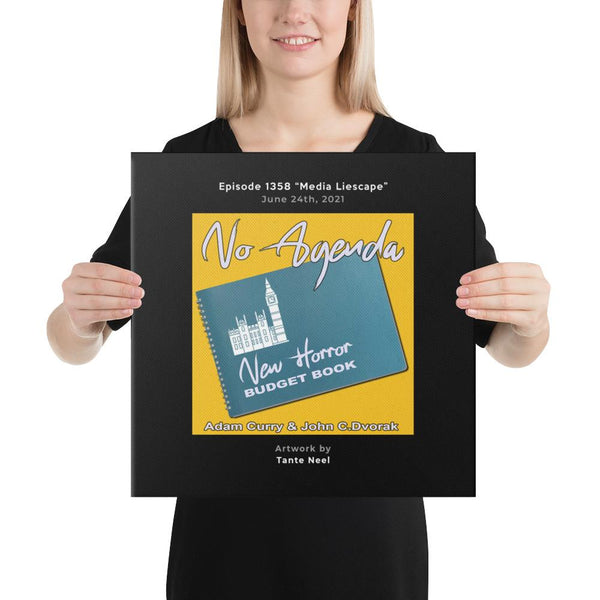 NO AGENDA 1358 - customizable canvas cover art