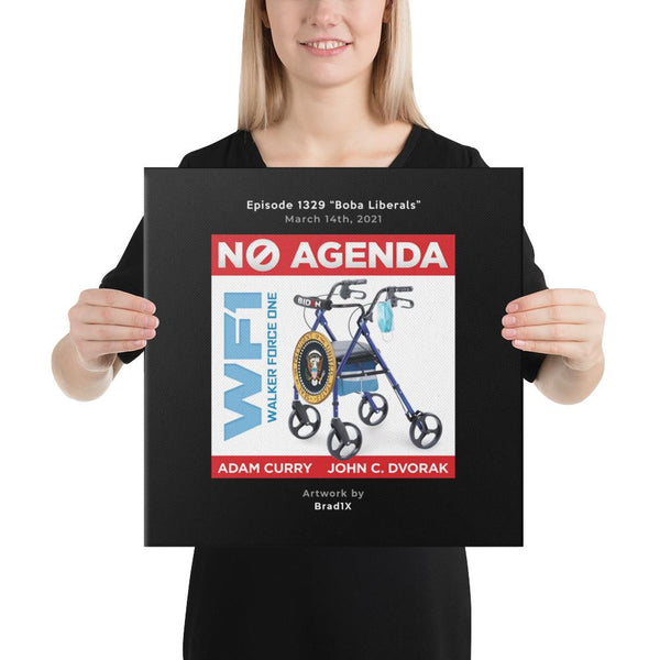 NO AGENDA 1329 - customizable canvas cover art
