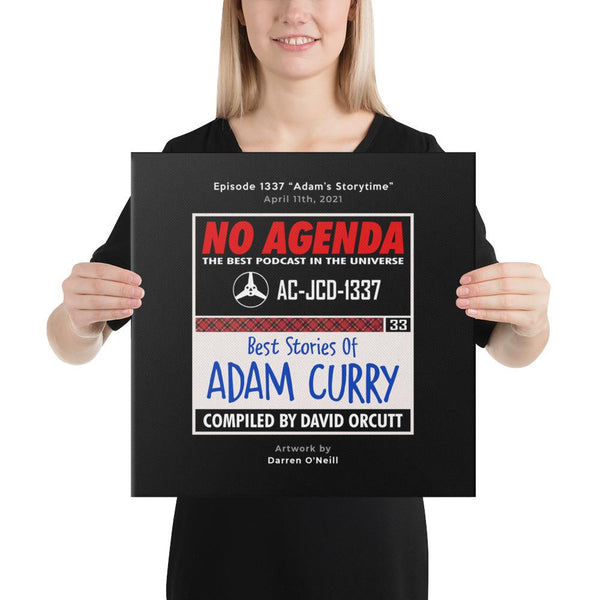 NO AGENDA 1337 - customizable canvas cover art