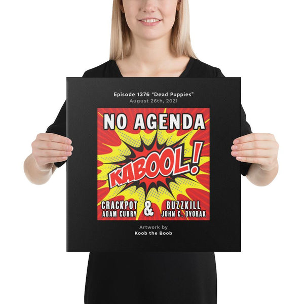 NO AGENDA 1376 - customizable canvas cover art