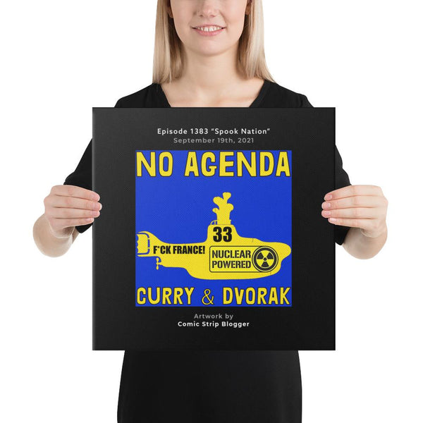NO AGENDA 1383 - customizable canvas cover art