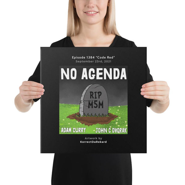 NO AGENDA 1384 - customizable canvas cover art