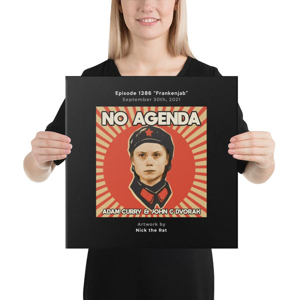 NO AGENDA 1386 - customizable canvas cover art