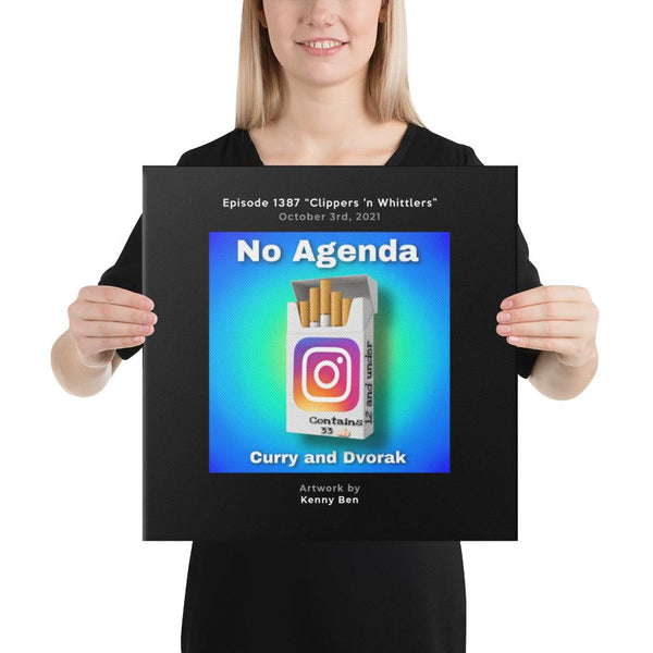 NO AGENDA 1387 - customizable canvas cover art