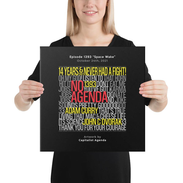 NO AGENDA 1393 - customizable canvas cover art