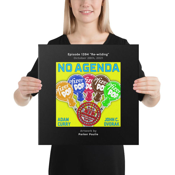 NO AGENDA 1394 - customizable canvas cover art