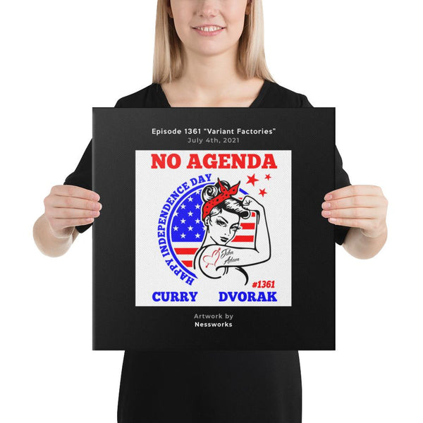 NO AGENDA 1361 - customizable canvas cover art OLD