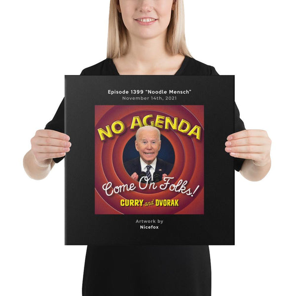 NO AGENDA 1399 - customizable canvas cover art