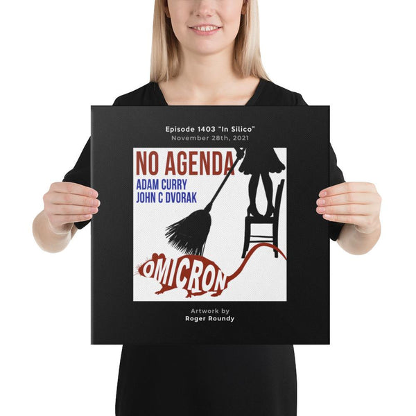 NO AGENDA 1403 - customizable canvas cover art