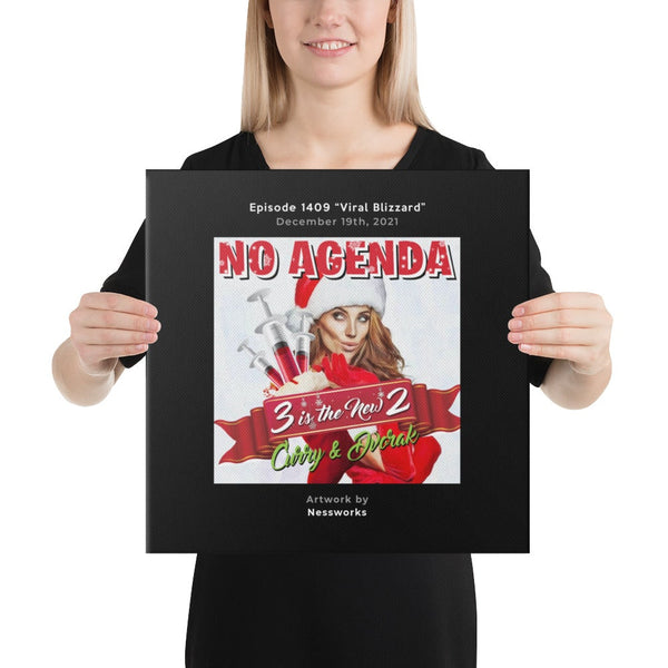 NO AGENDA 1409 - customizable canvas cover art