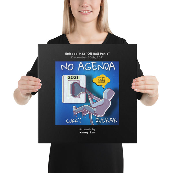 NO AGENDA 1412 - customizable canvas cover art