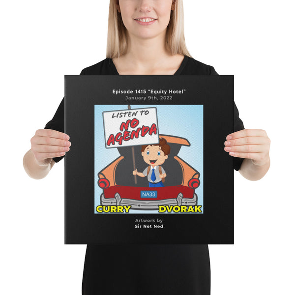 NO AGENDA 1415 - customizable canvas cover art