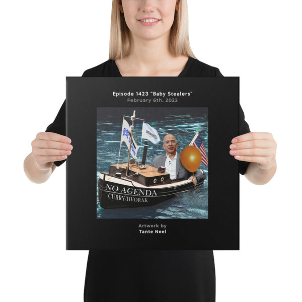 NO AGENDA 1423 - customizable canvas cover art