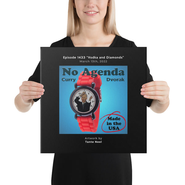 NO AGENDA 1433 - customizable canvas cover art