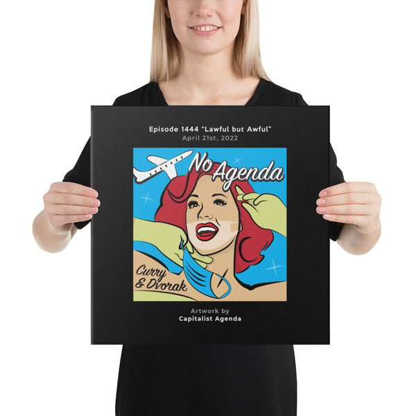 NO AGENDA 1444 - customizable canvas cover art