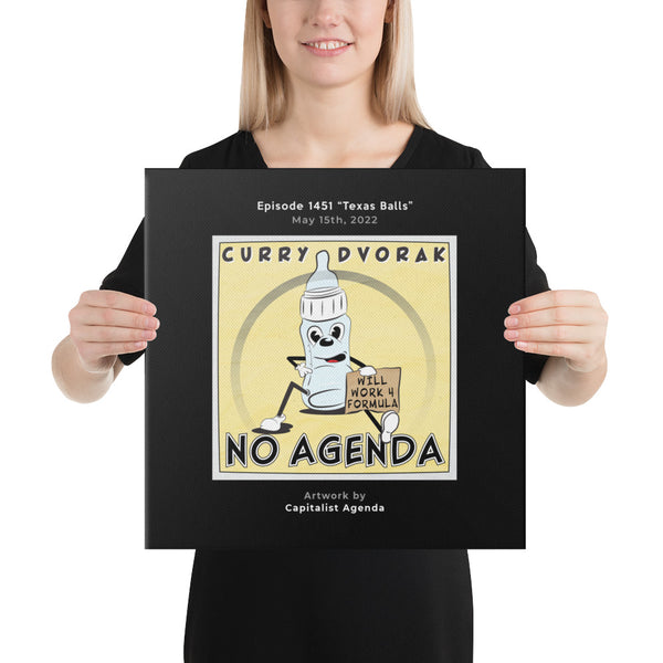 NO AGENDA 1451 - customizable canvas cover art