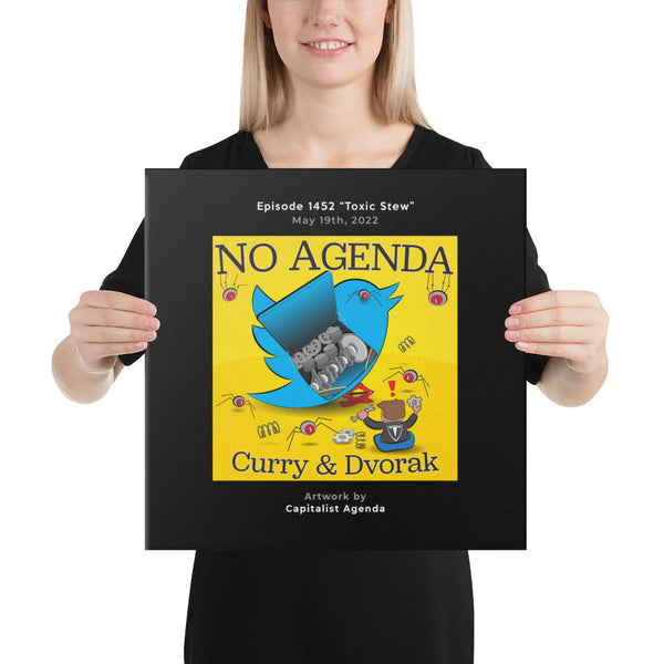 NO AGENDA 1452 - customizable canvas cover art