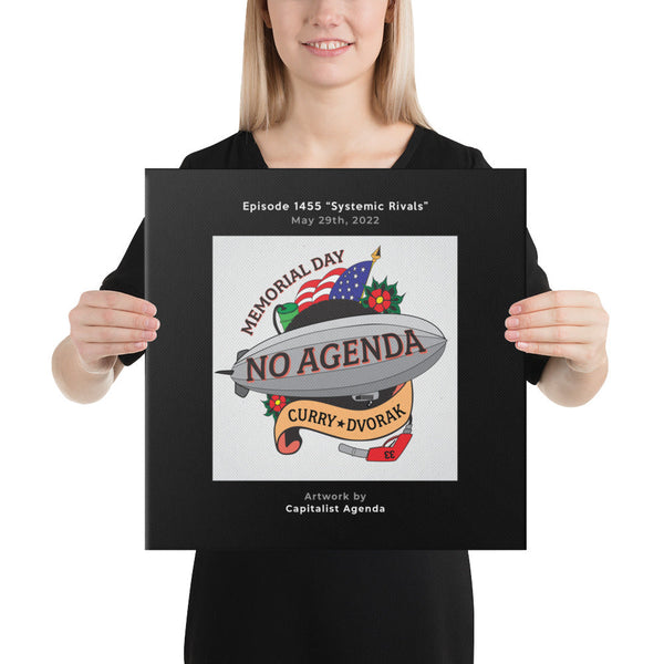NO AGENDA 1455 - customizable canvas cover art