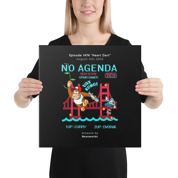 NO AGENDA 1474 - customizable canvas cover art