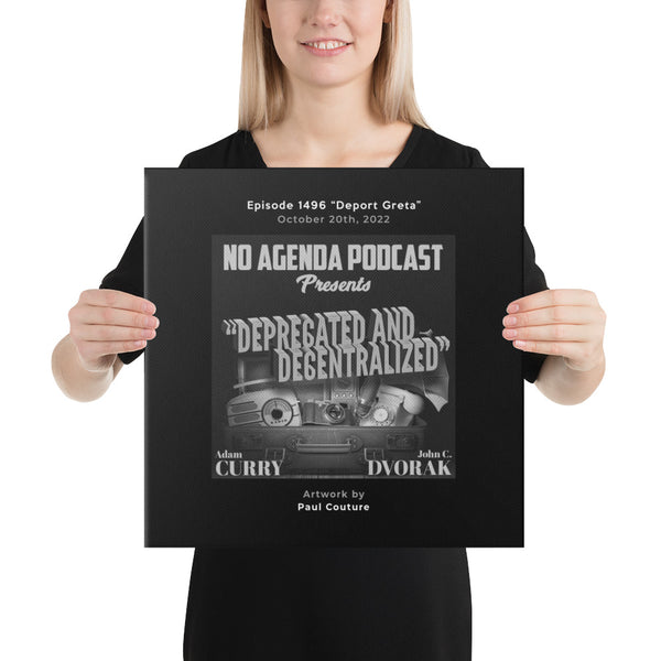 NO AGENDA 1496 - customizable canvas cover art