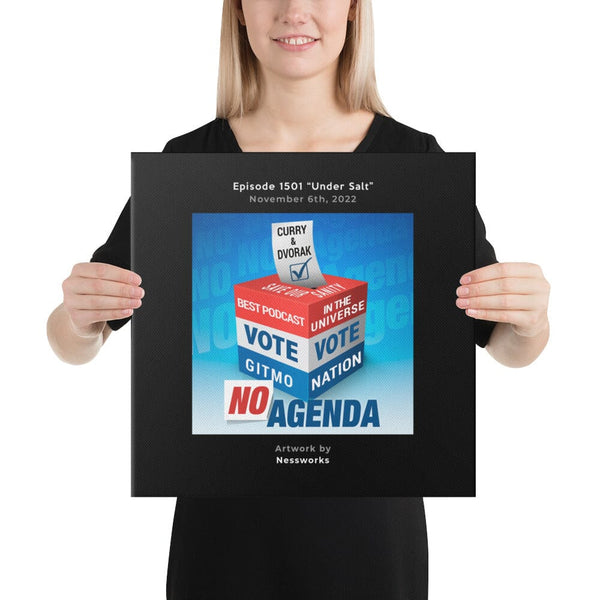 NO AGENDA 1501 - customizable canvas cover art