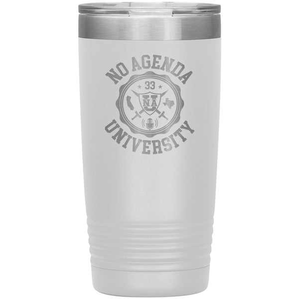 NO AGENDA UNIVERSITY - 20 oz tumbler