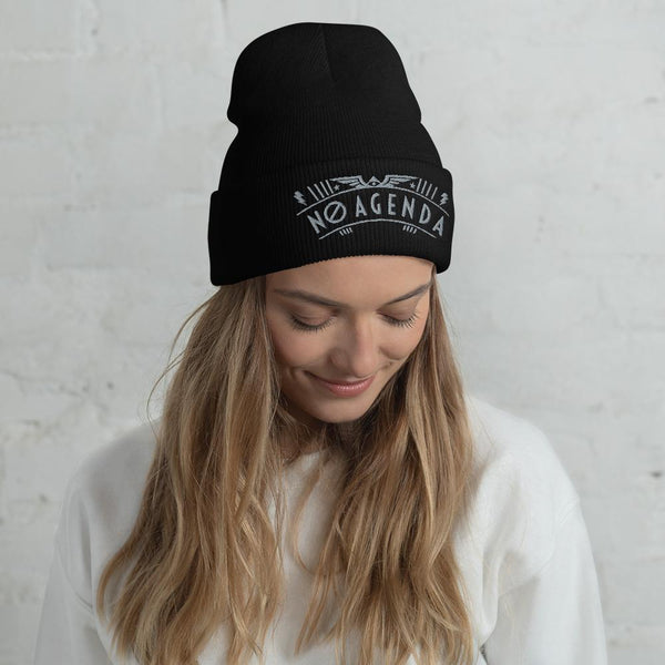 NO AGENDA RALLY - cuffed beanie