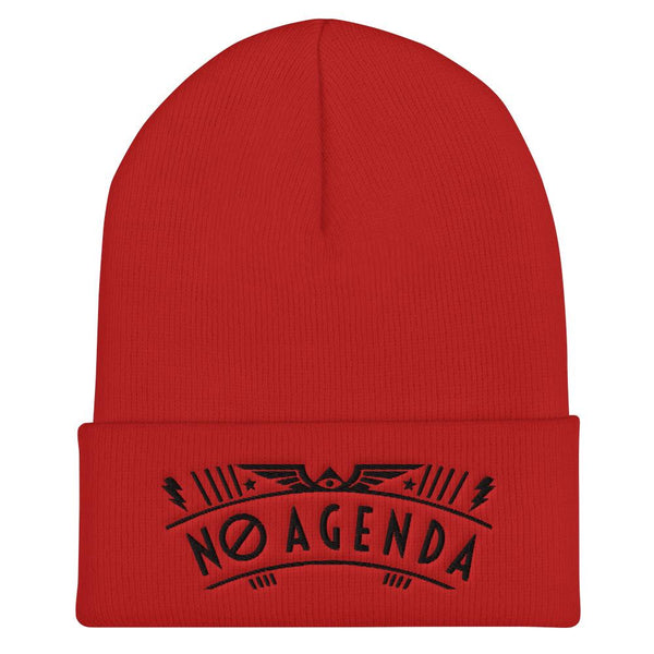 NO AGENDA RALLY - cuffed beanie