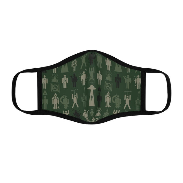 WE'RE ALL GOING TO DIE! - GREEN - fitted face mask