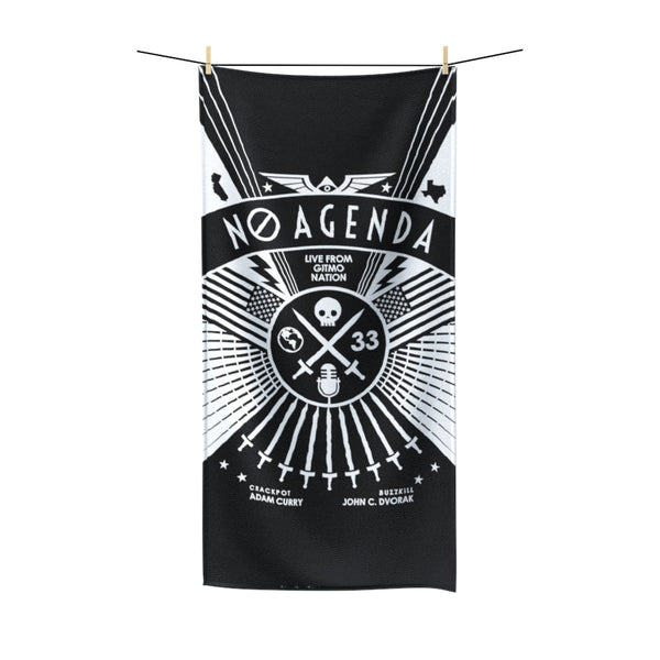 NO AGENDA RALLY - D - beach towel