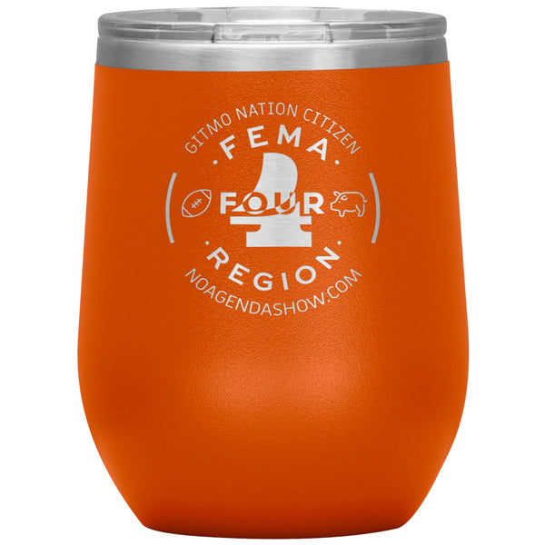 FEMA REGION FOUR - 12 oz wine tumbler