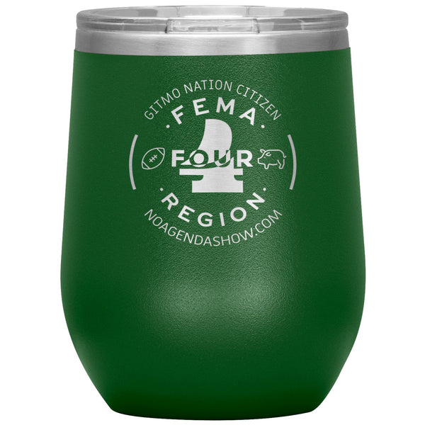 FEMA REGION FOUR - 12 oz wine tumbler