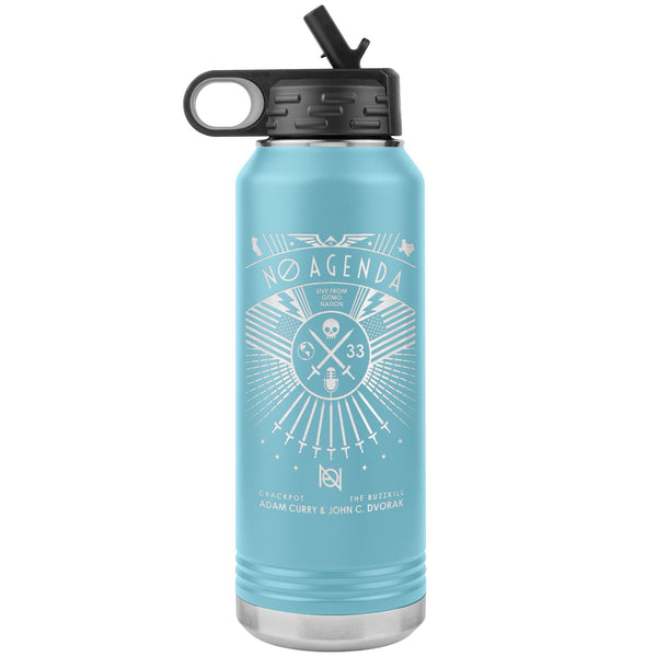 NO AGENDA RALLY - 32 oz straw tumbler