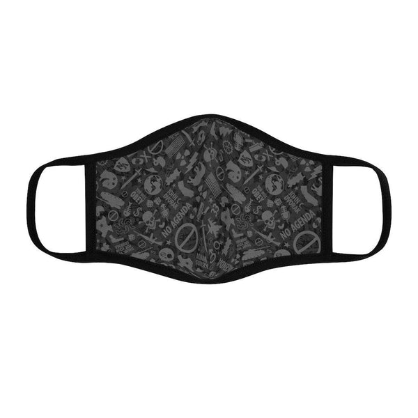 NO AGENDA CAMO - GREY - fitted face mask