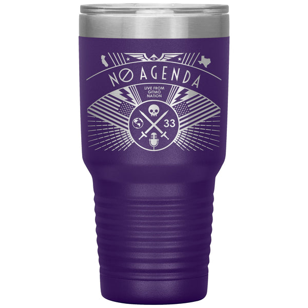 NO AGENDA RALLY - 30 oz tumbler