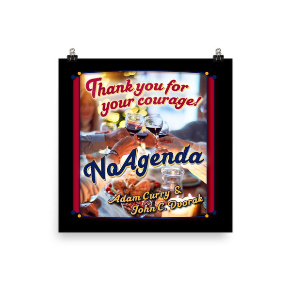NO AGENDA 1298 - cover art poster print