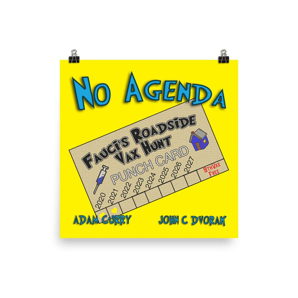 NO AGENDA 1318 - cover art poster print