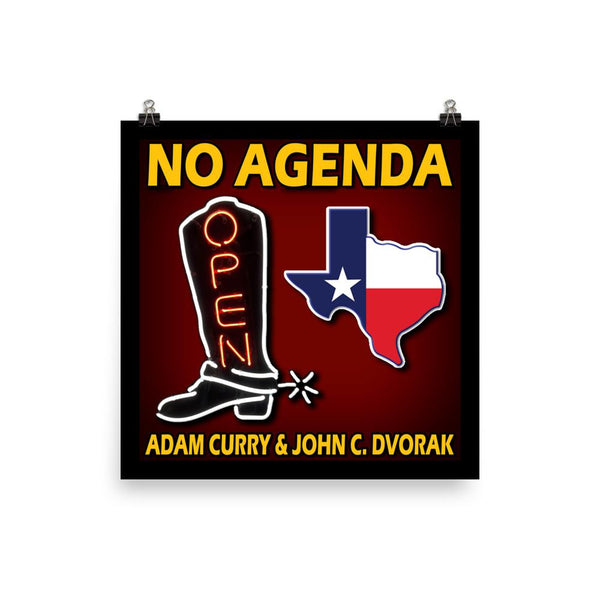 NO AGENDA 1280 - cover art poster print