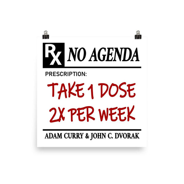 NO AGENDA 1227 - cover art poster print