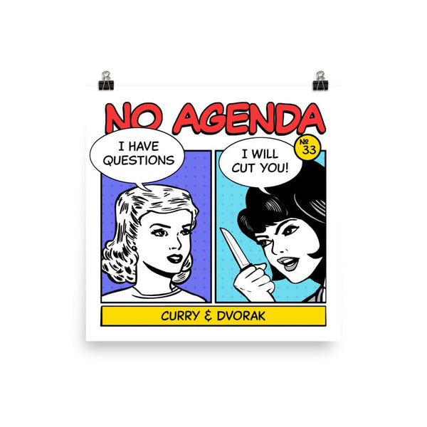 NO AGENDA 1494 - cover art poster print