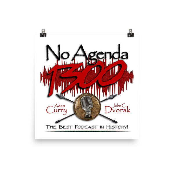 NO AGENDA 1300 - cover art poster print