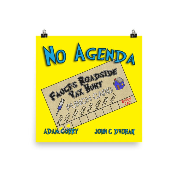 NO AGENDA 1318 - cover art poster print