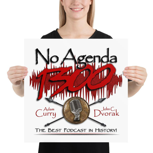 NO AGENDA 1300 - cover art poster print
