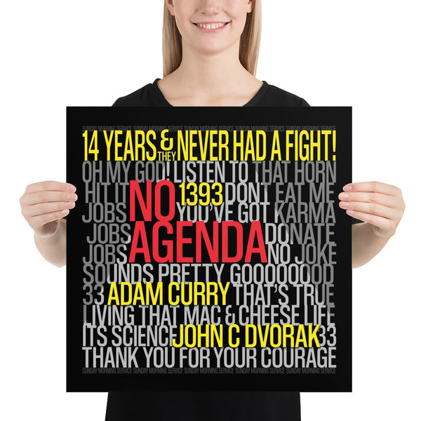 NO AGENDA 1393 - cover art poster print