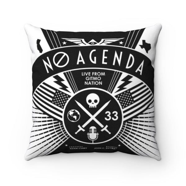NO AGENDA RALLY - throw pillow case