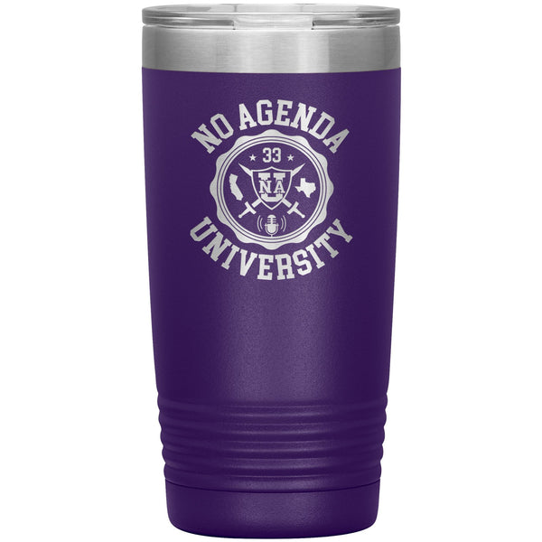 NO AGENDA UNIVERSITY - 20 oz tumbler
